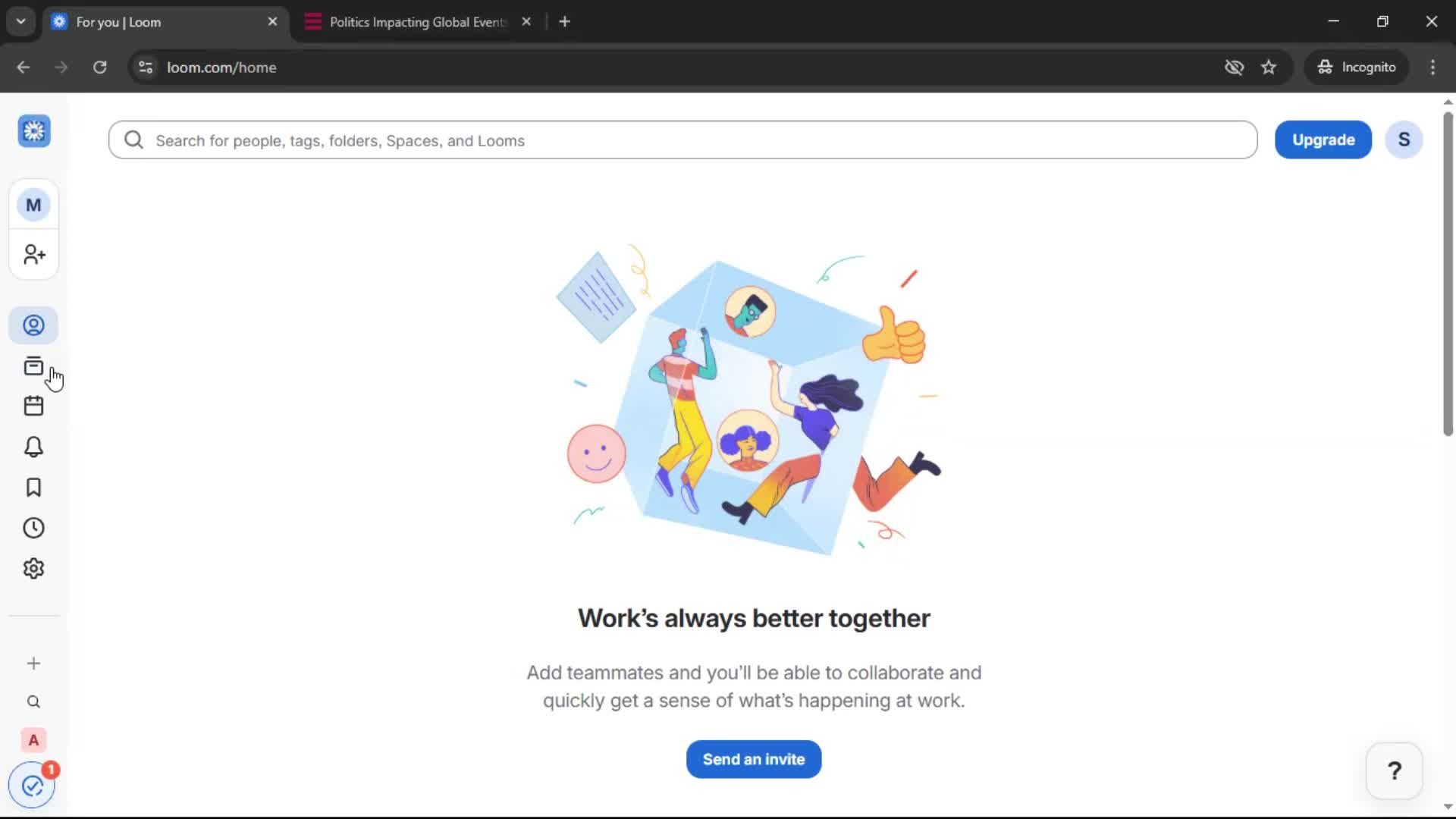 Creating a video on Loom video thumbnail