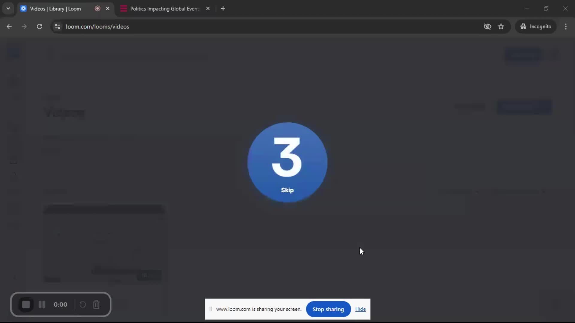 Creating a video screenshot