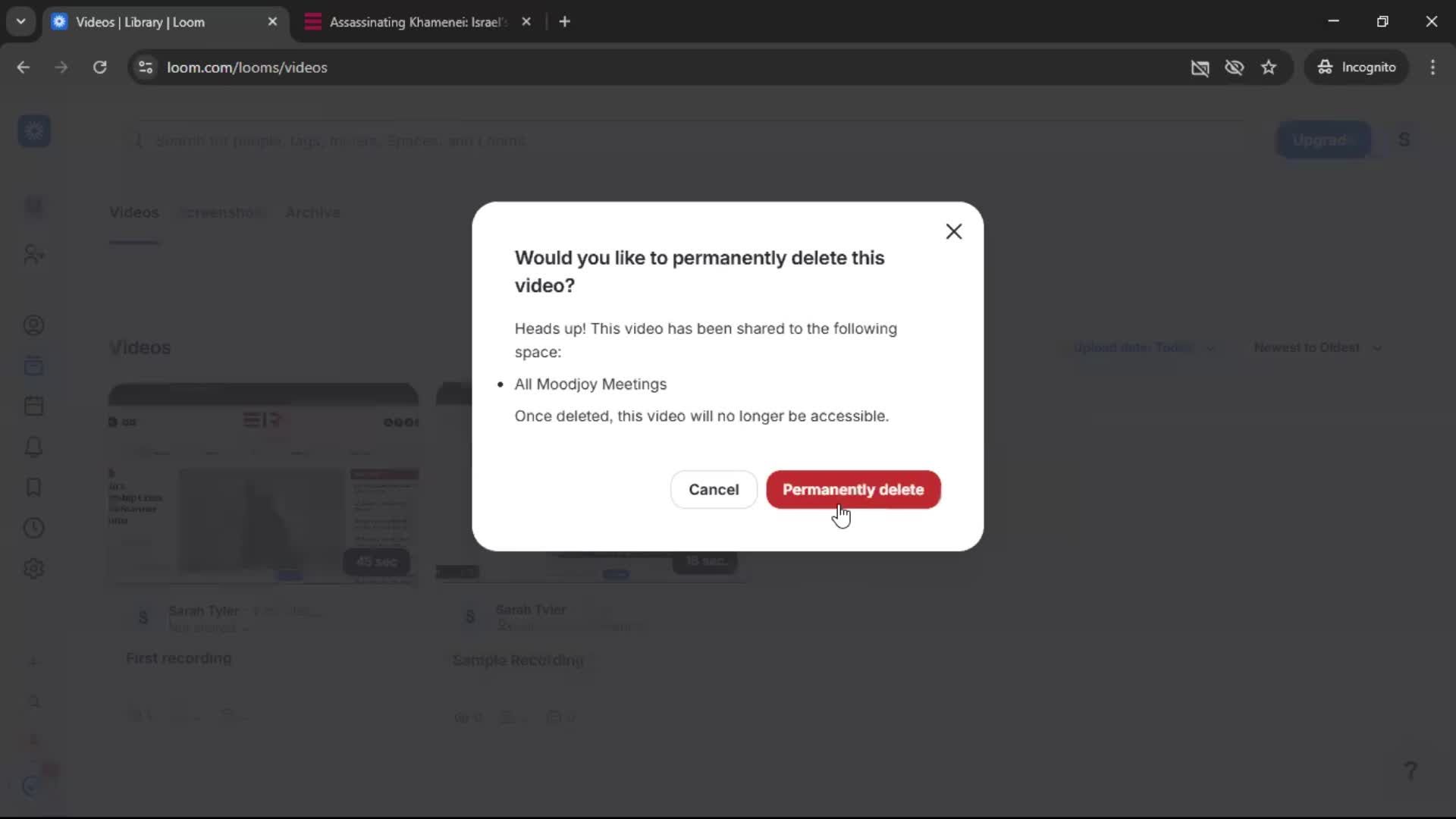 Creating a video screenshot
