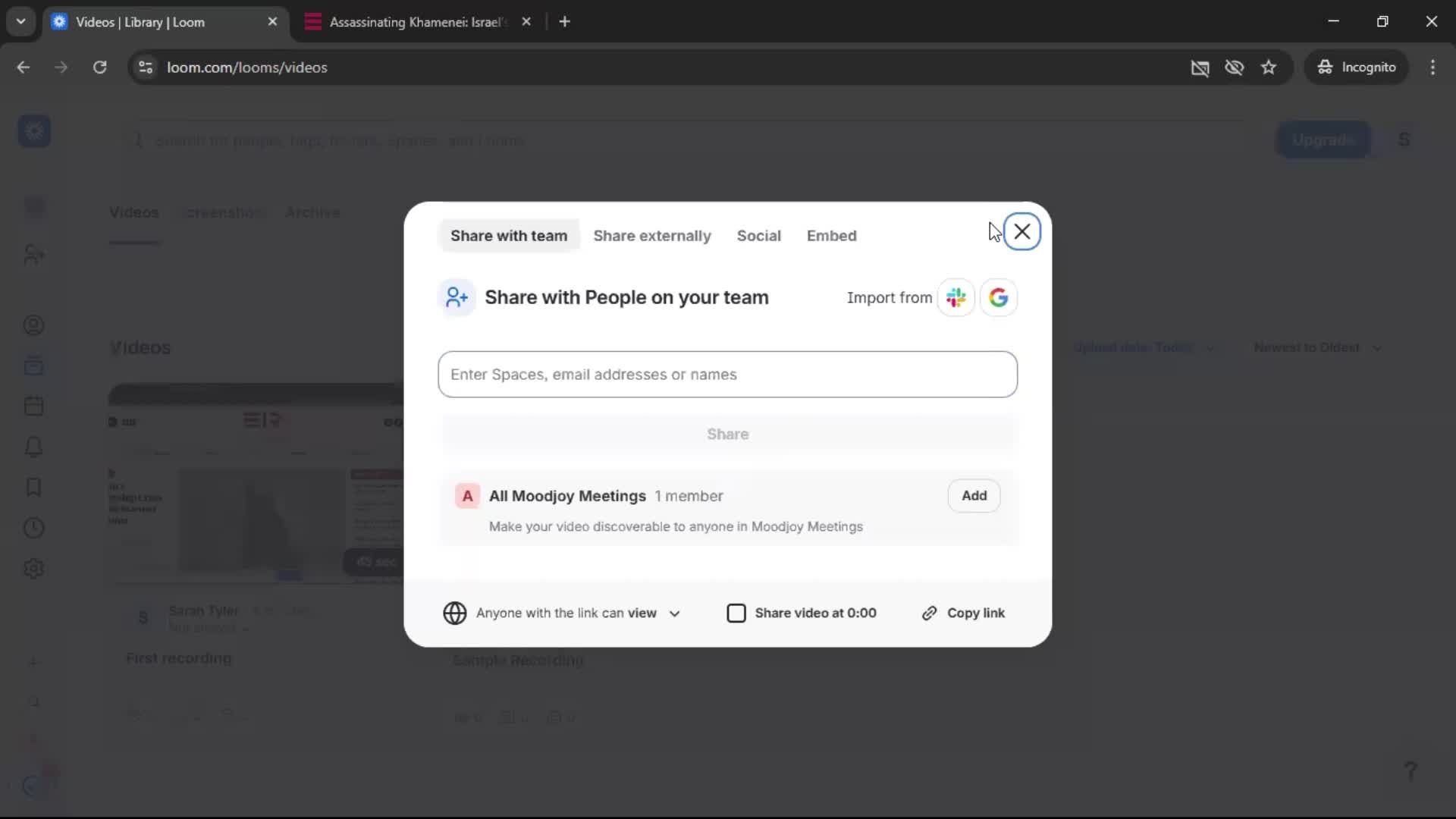 Creating a video screenshot