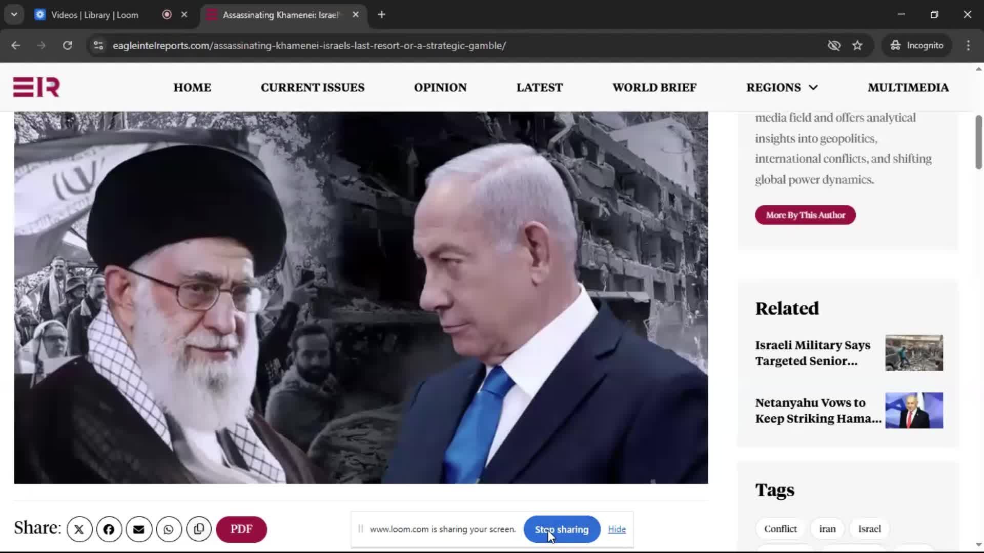 Creating a video screenshot
