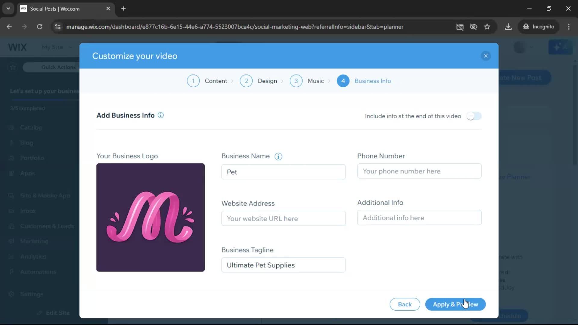 Creating a video screenshot