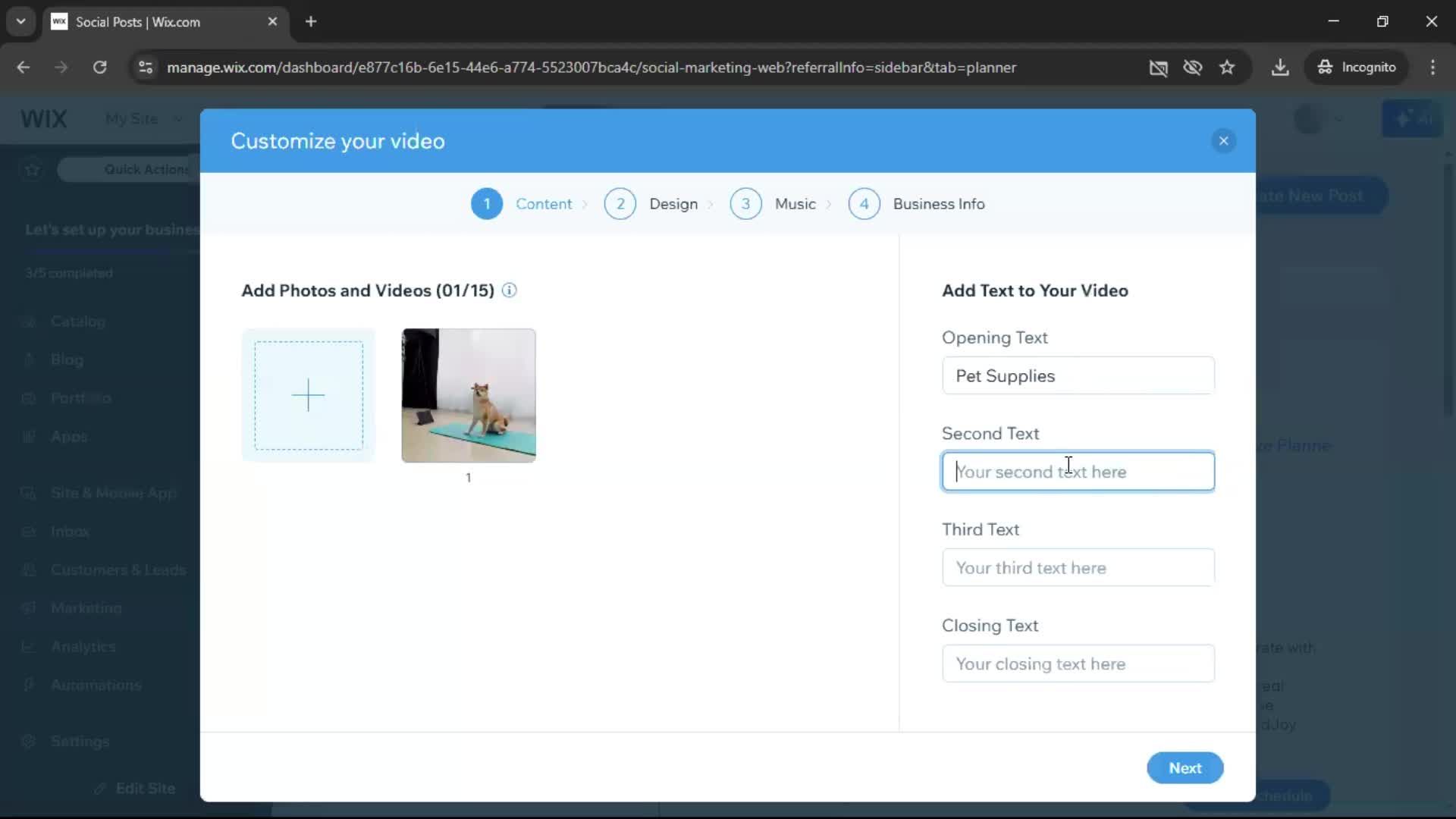 Creating a video screenshot