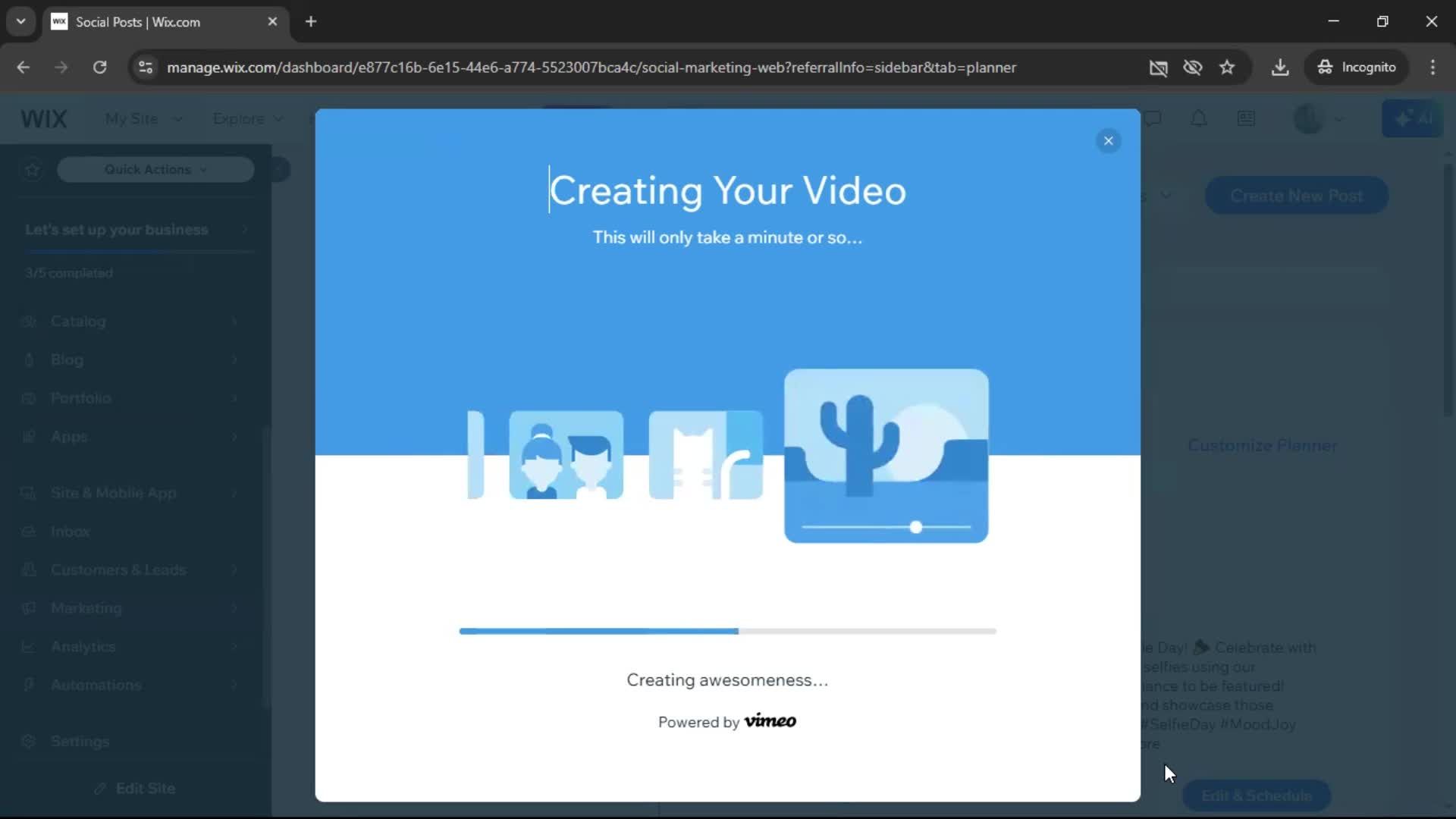 Creating a video screenshot