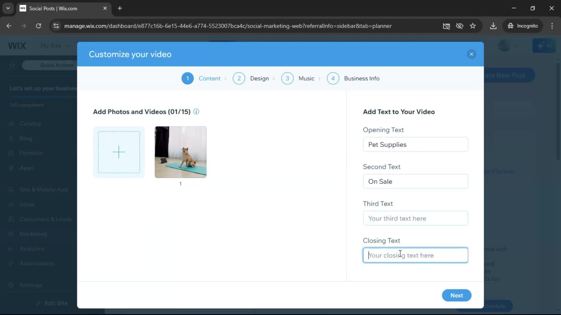 Creating a video screenshot