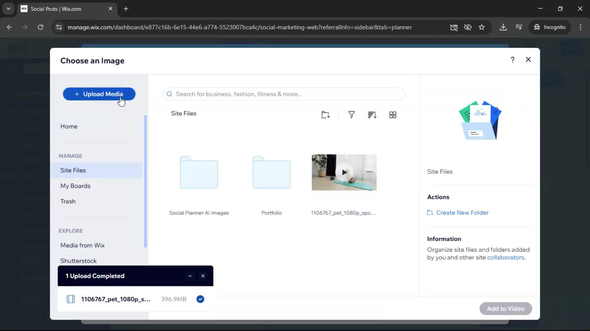Creating a video screenshot