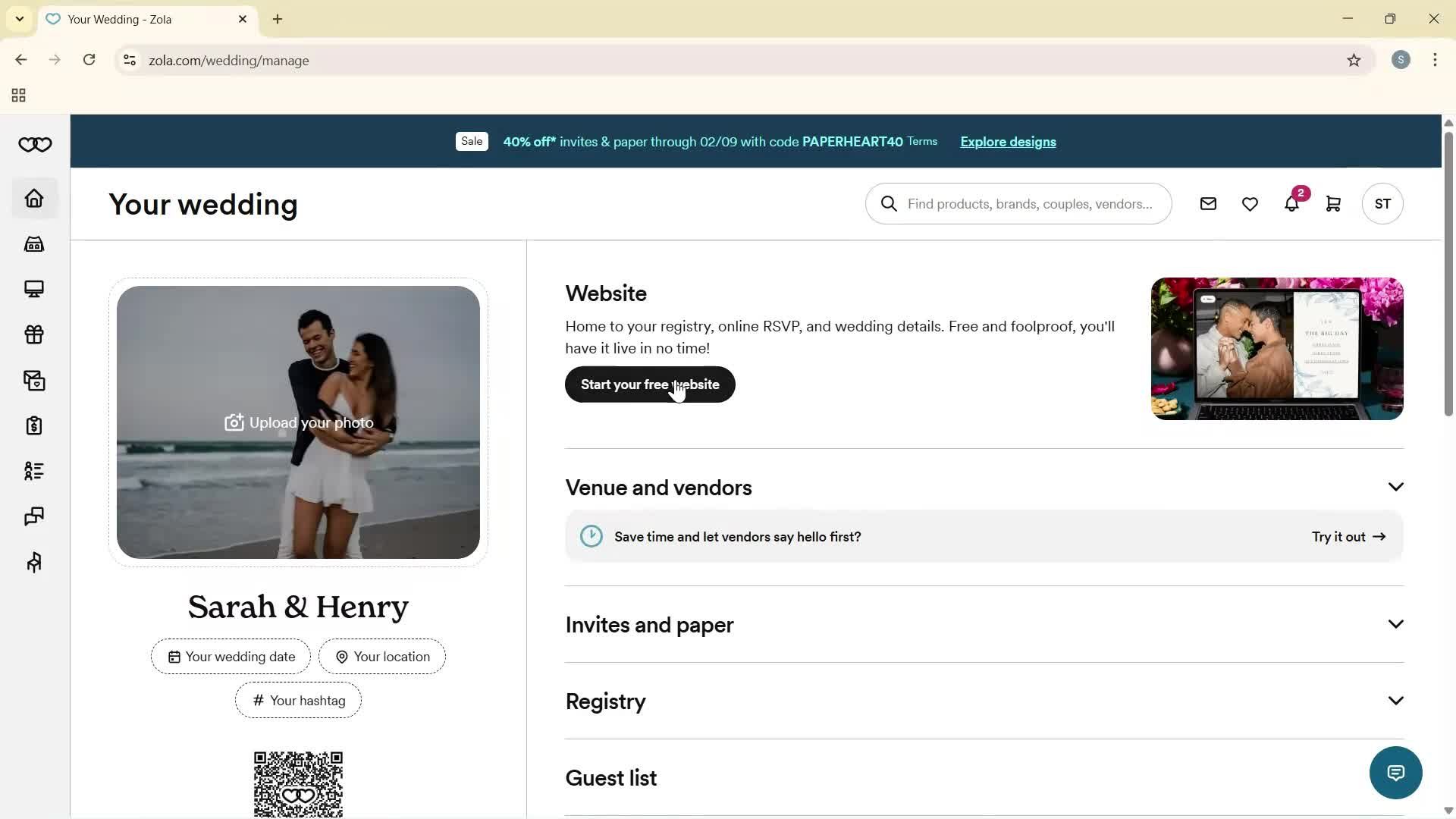 Creating a website screenshot