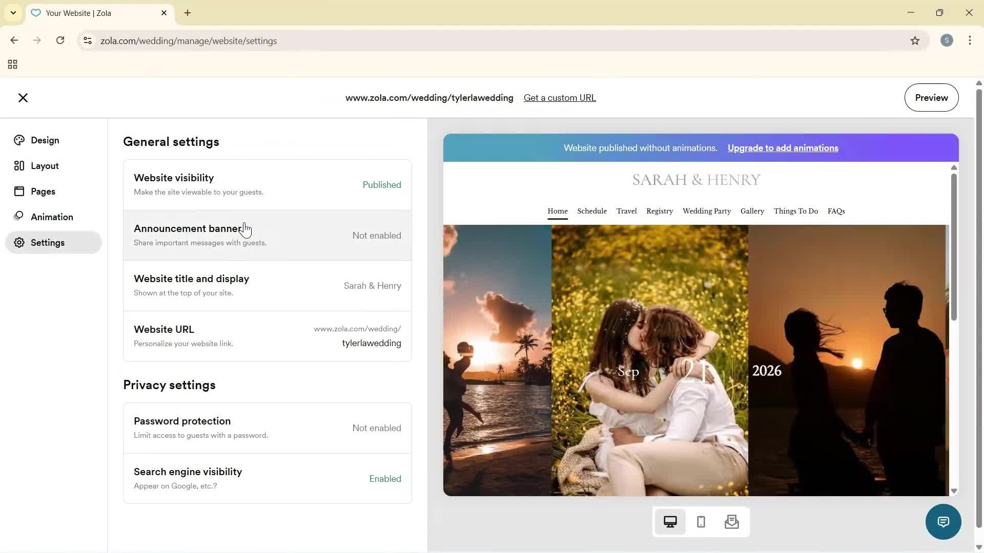 Creating a website screenshot