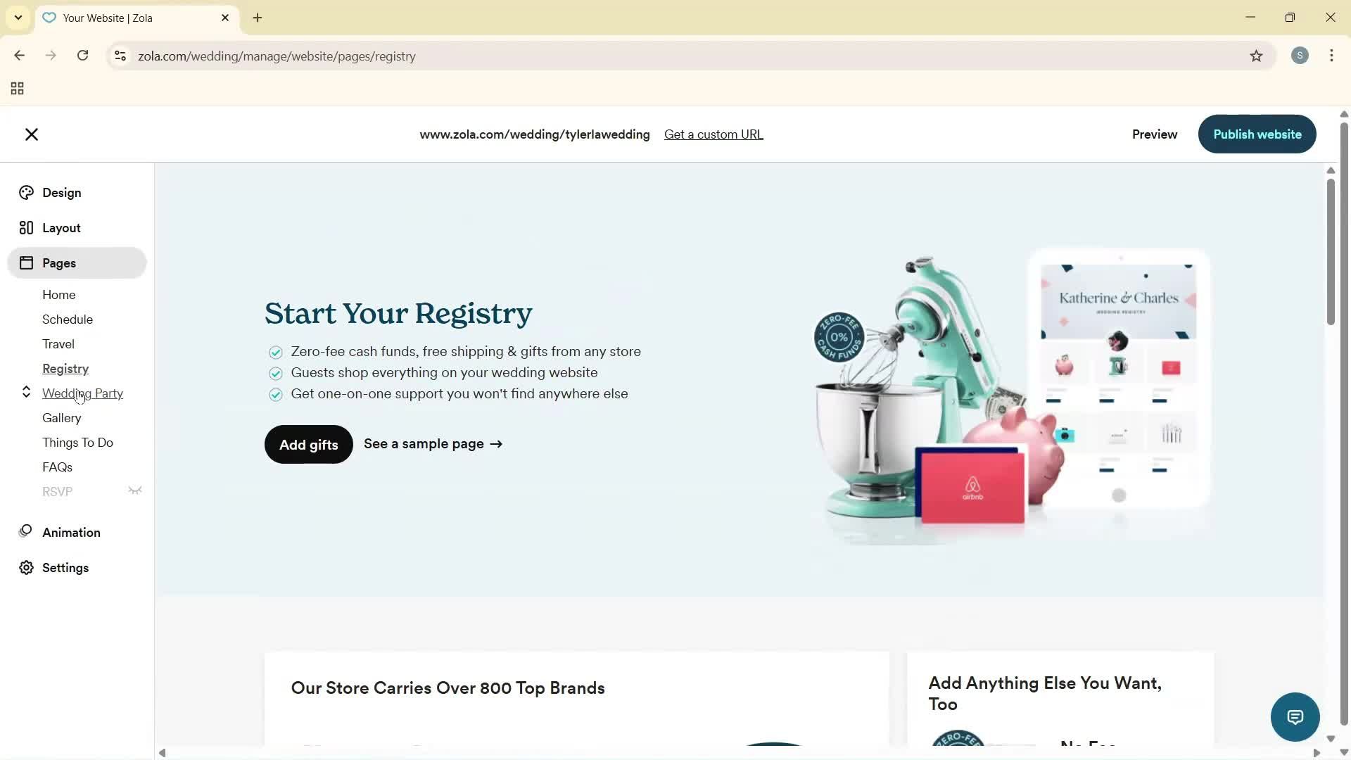 Creating a website screenshot