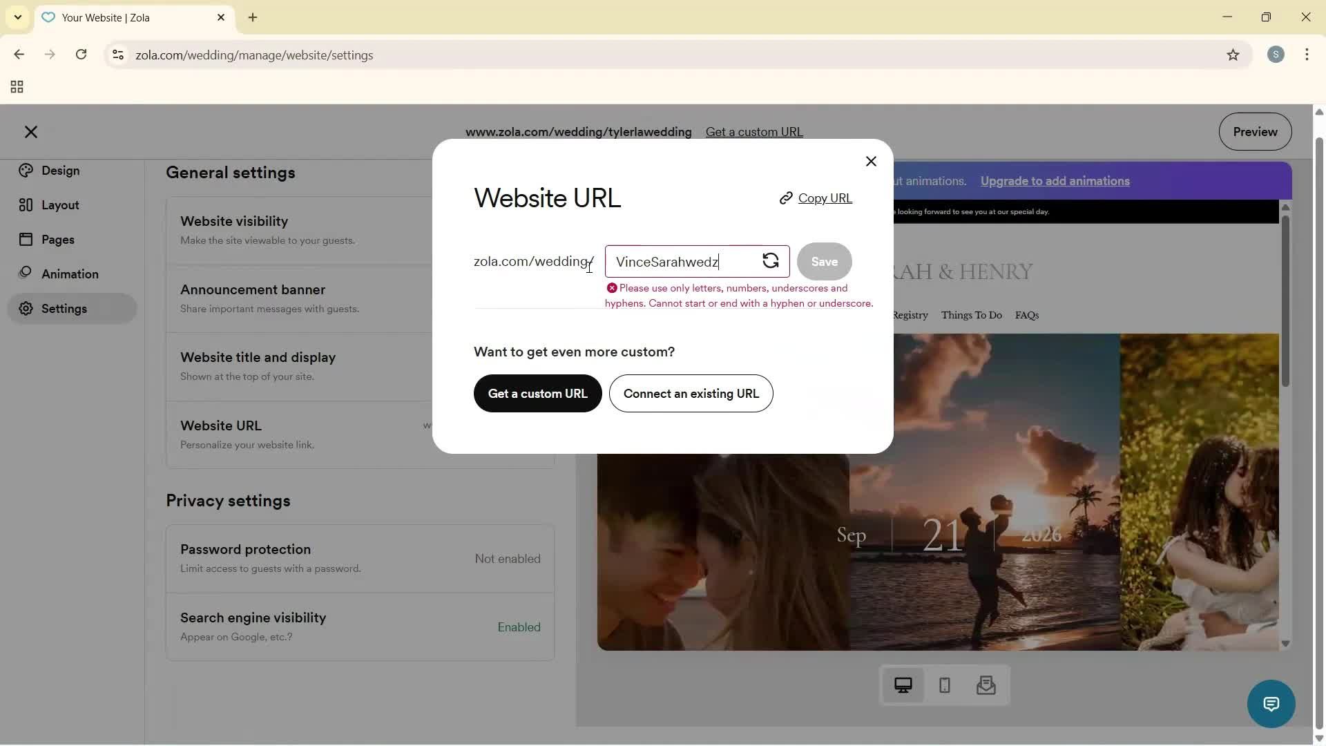 Creating a website screenshot