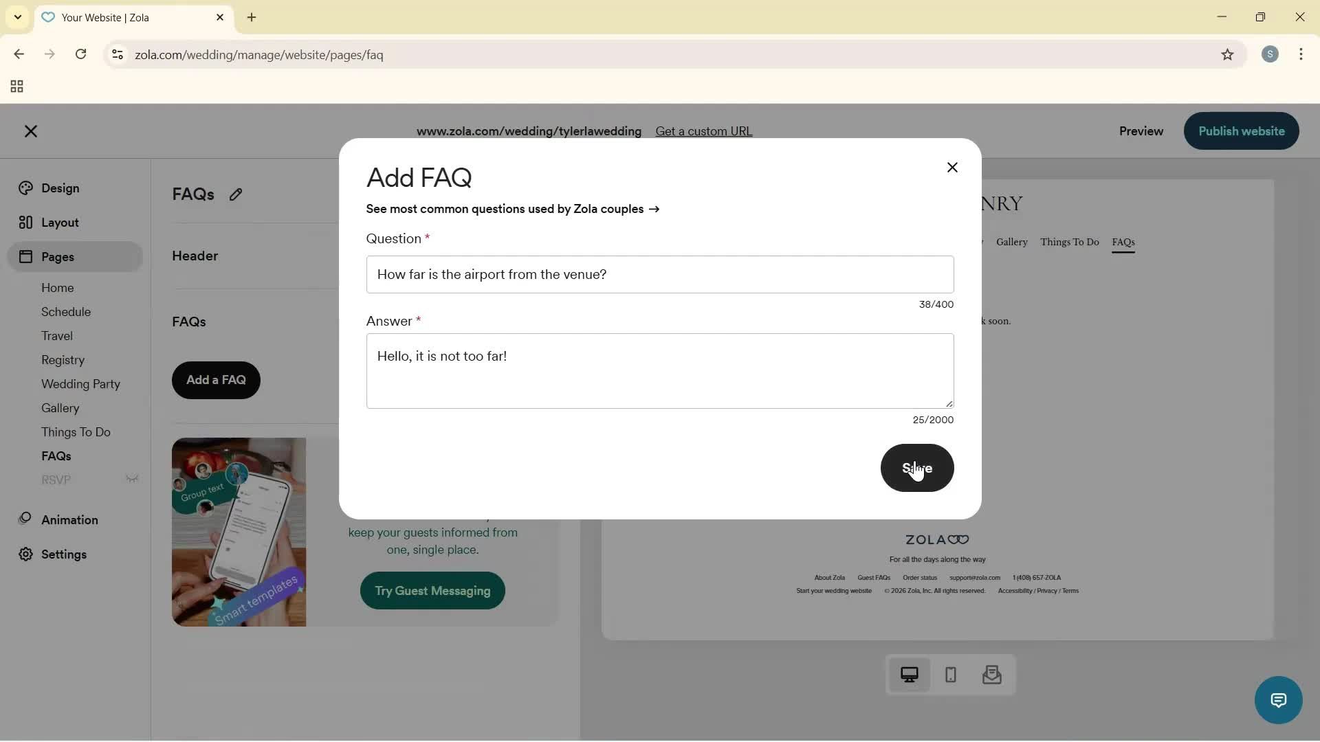 Creating a website screenshot