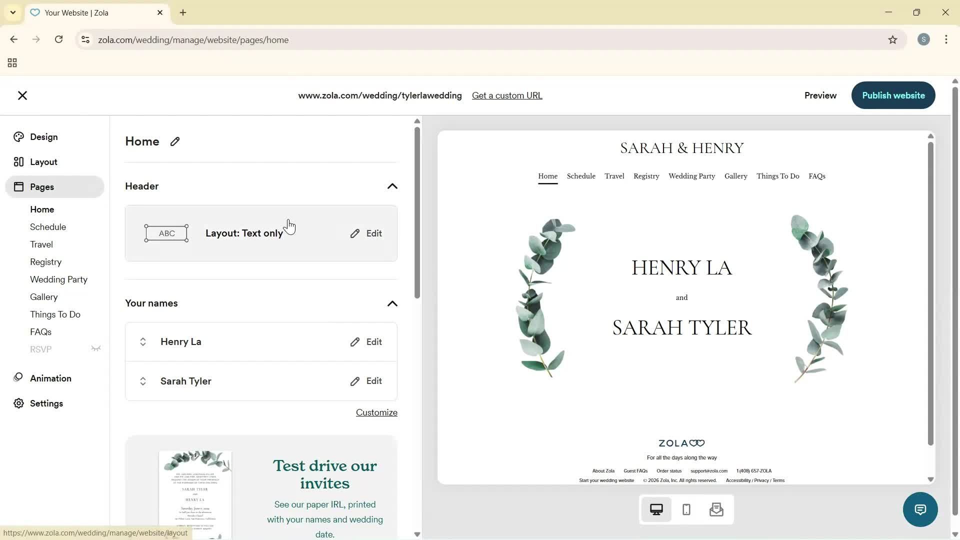 Creating a website screenshot
