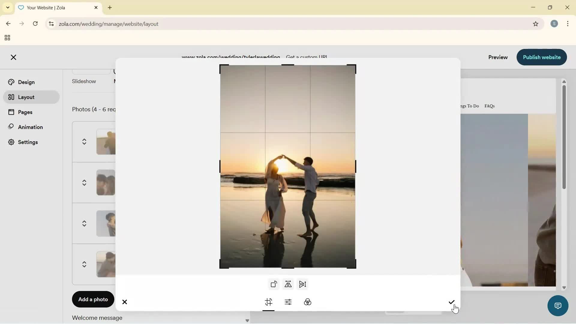 Creating a website screenshot
