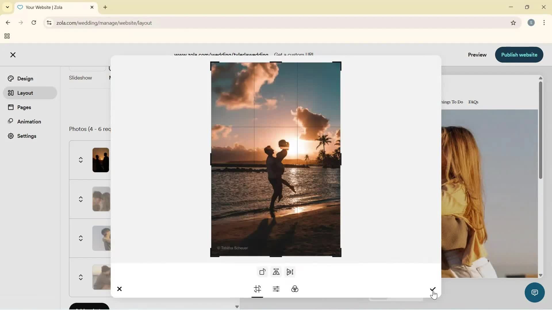 Creating a website screenshot