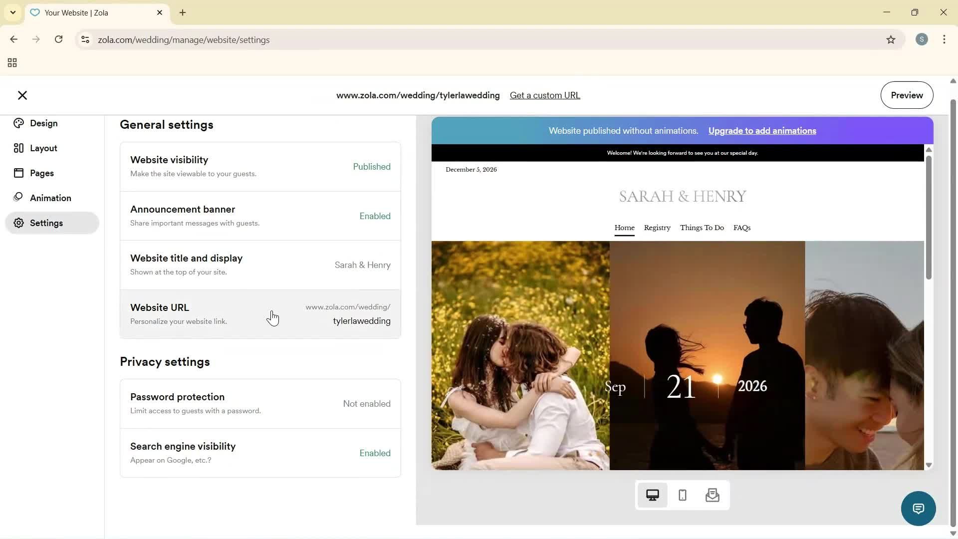 Creating a website screenshot