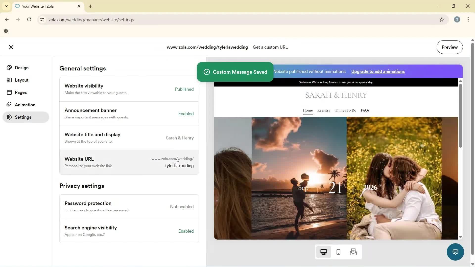 Creating a website screenshot