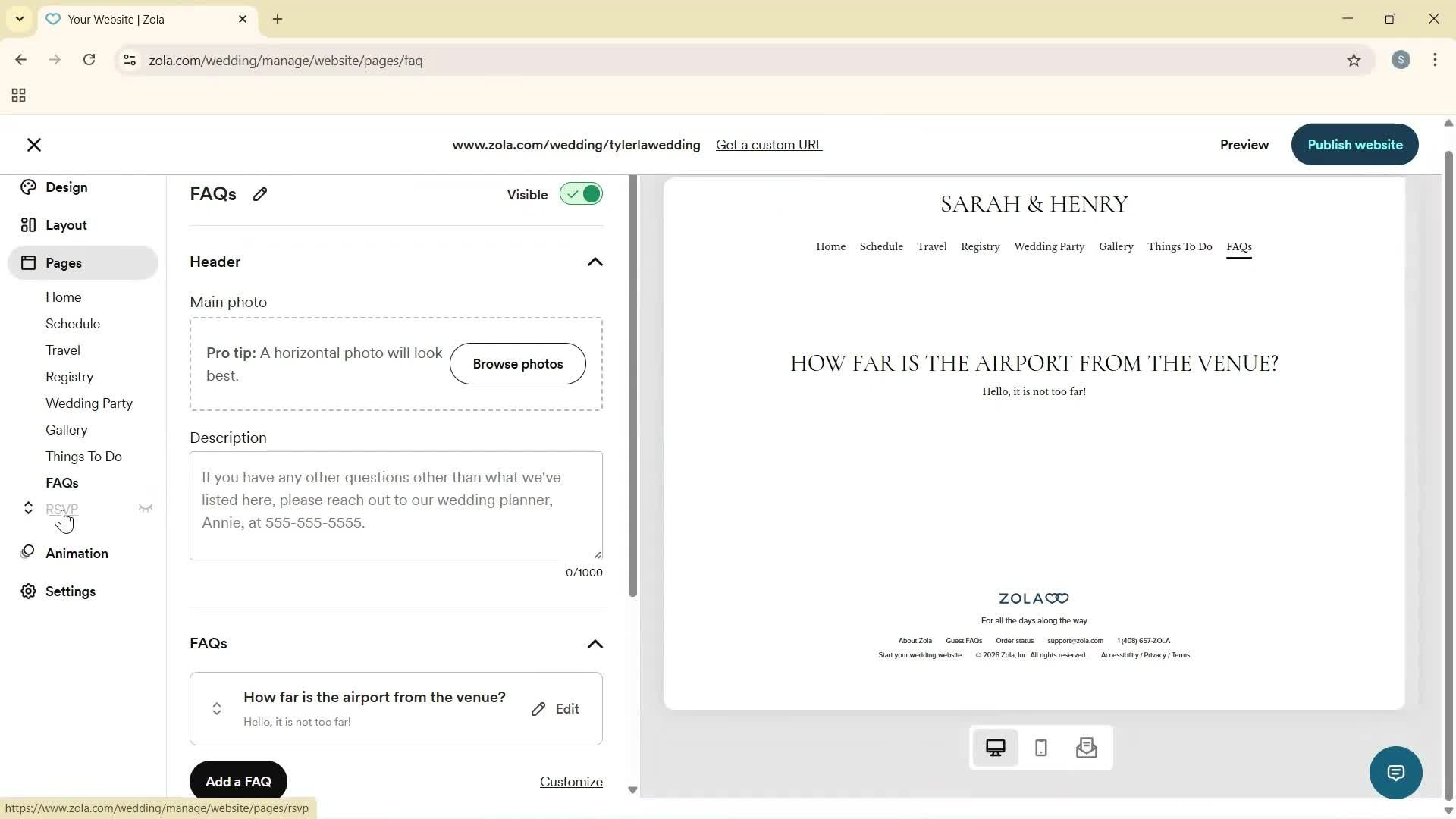 Creating a website screenshot