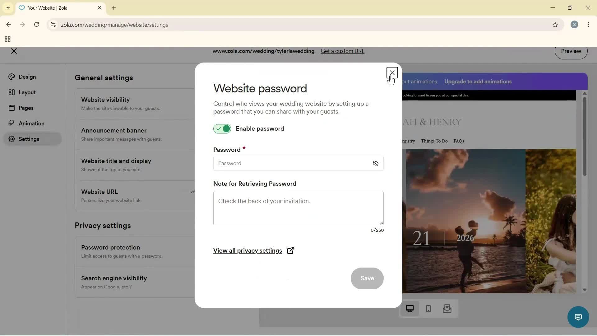 Creating a website screenshot