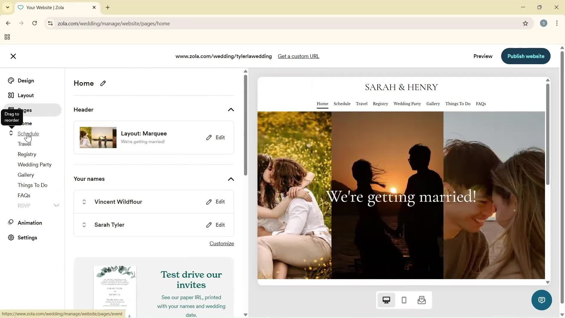 Creating a website screenshot