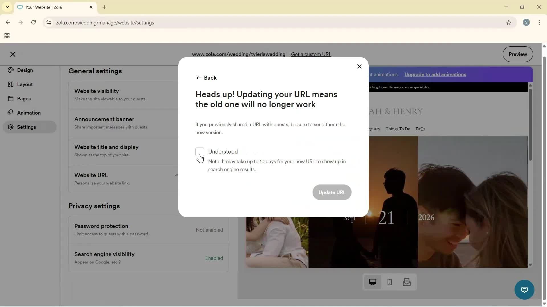 Creating a website screenshot