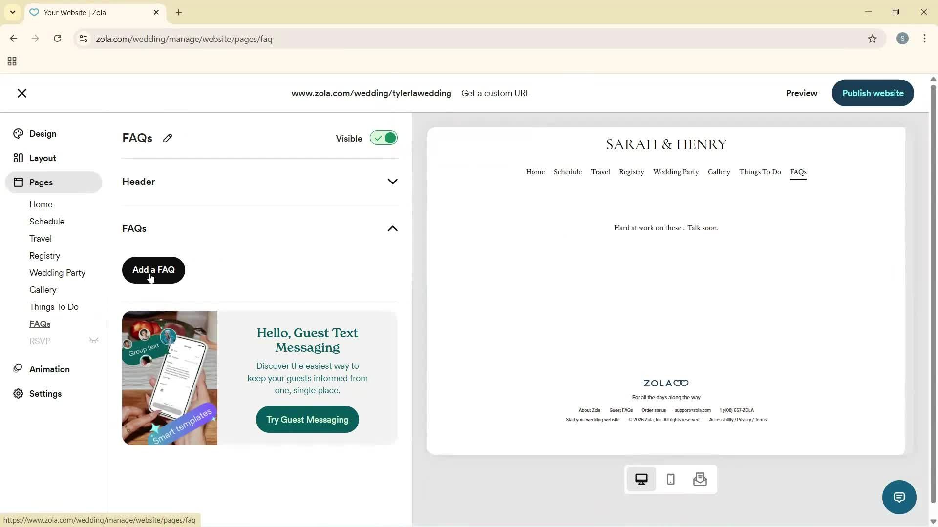 Creating a website screenshot