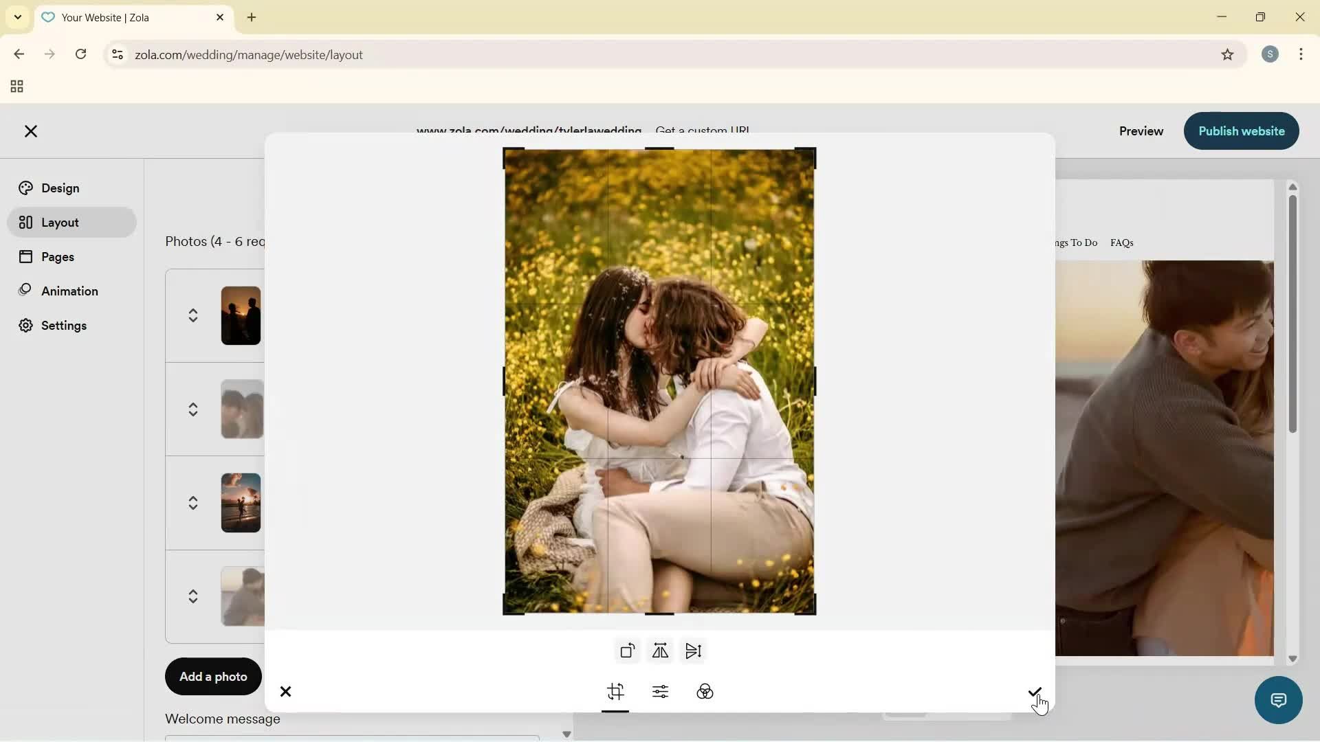 Creating a website screenshot