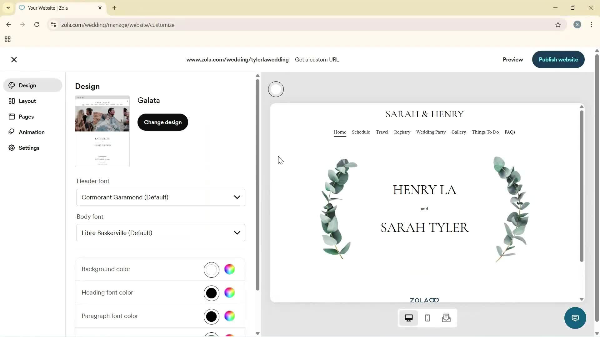 Creating a website screenshot
