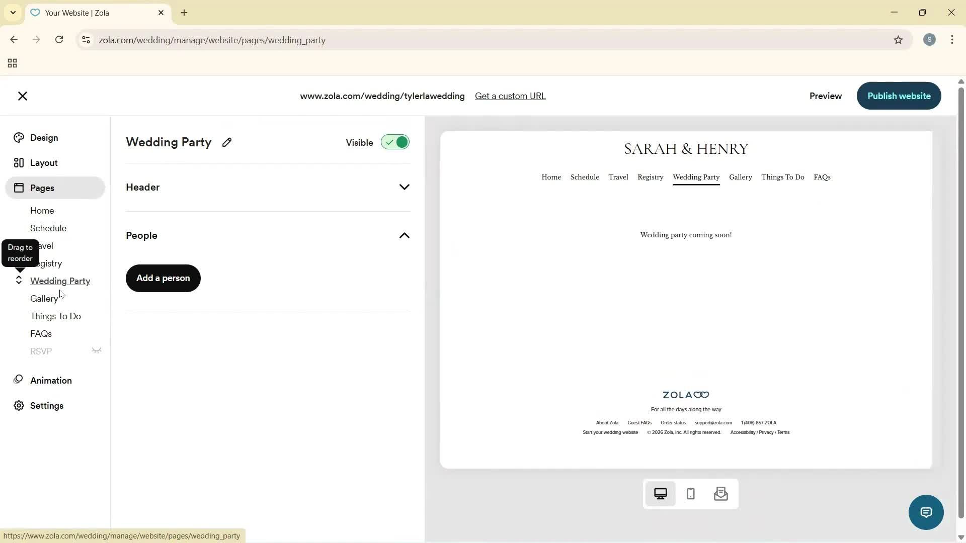 Creating a website screenshot
