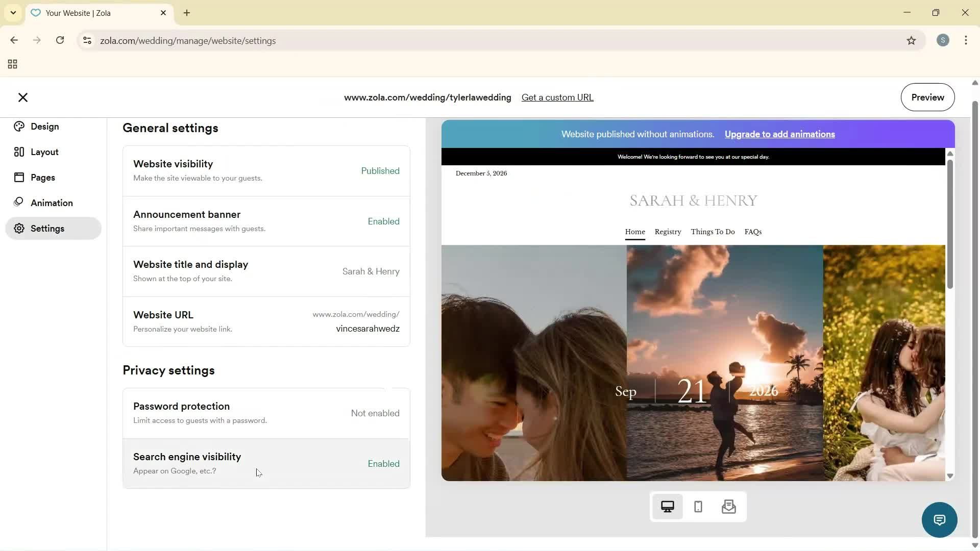 Creating a website screenshot