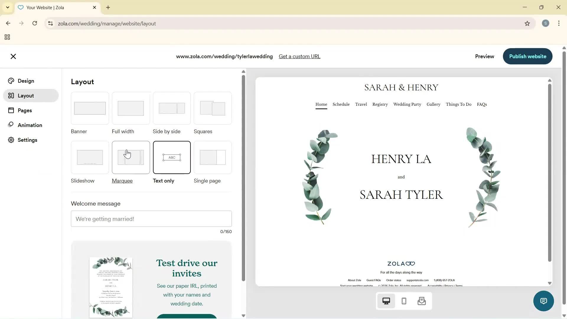 Creating a website screenshot