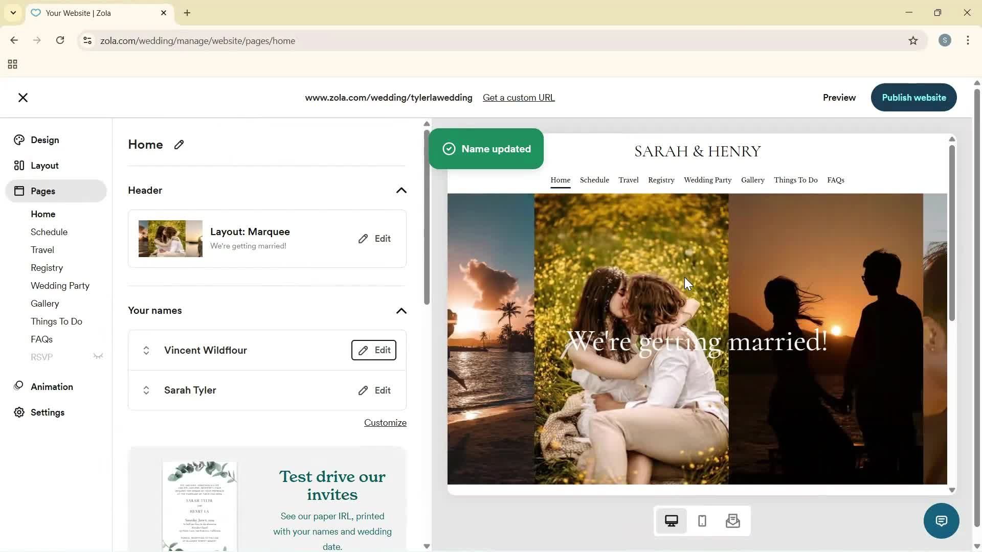 Creating a website screenshot