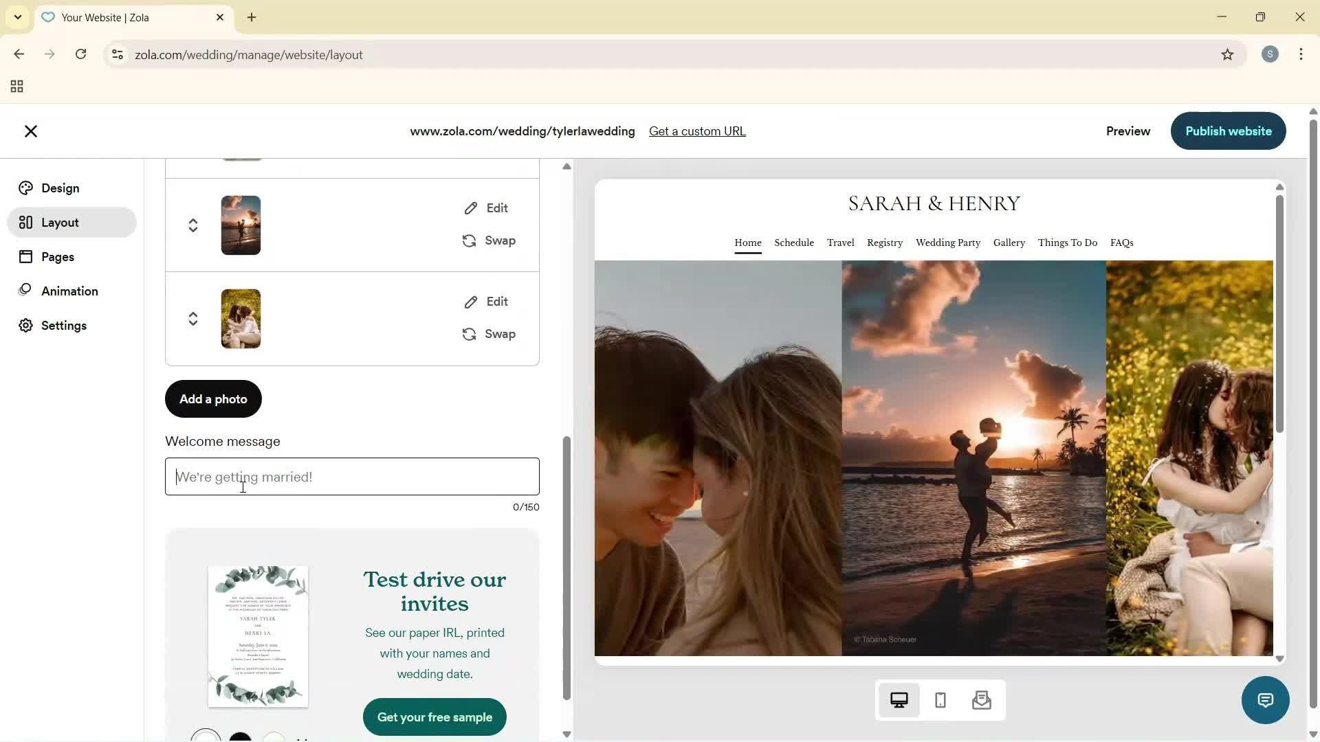 Creating a website screenshot