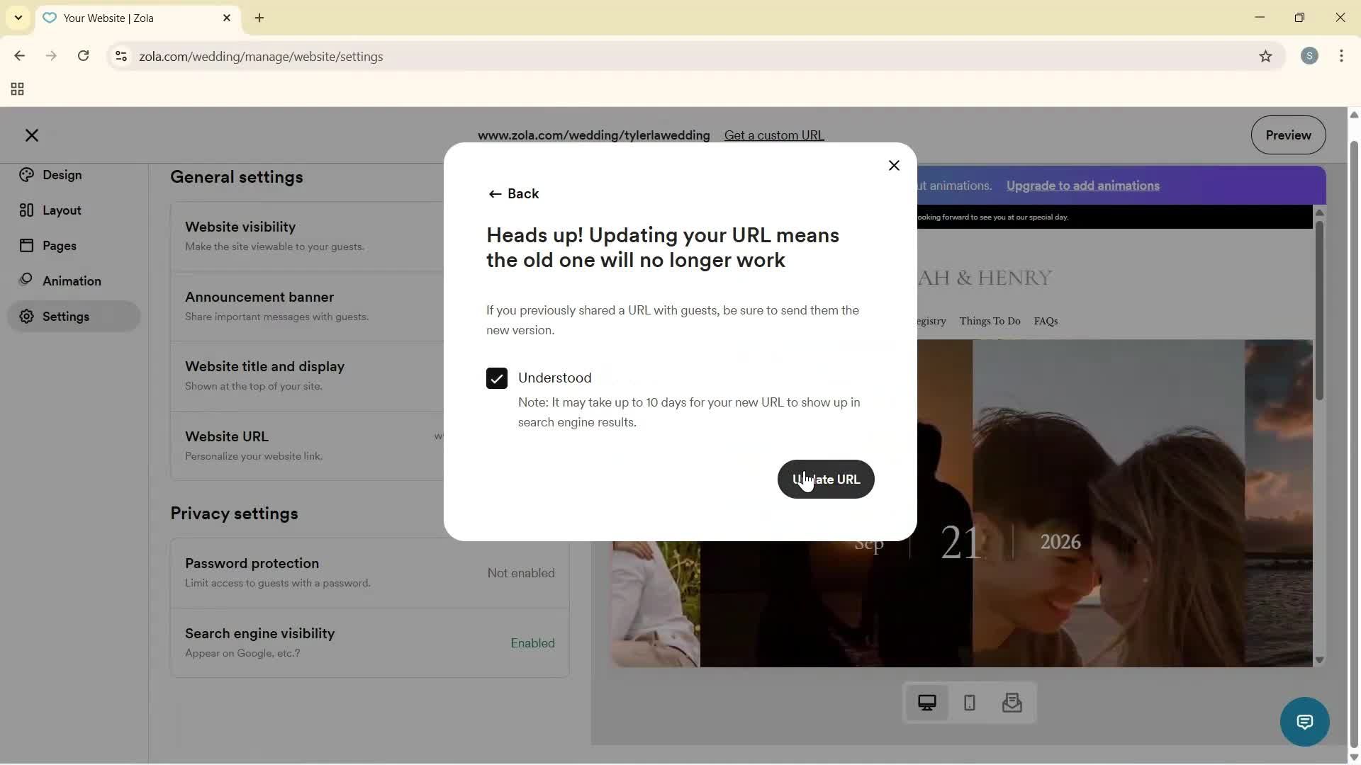 Creating a website screenshot