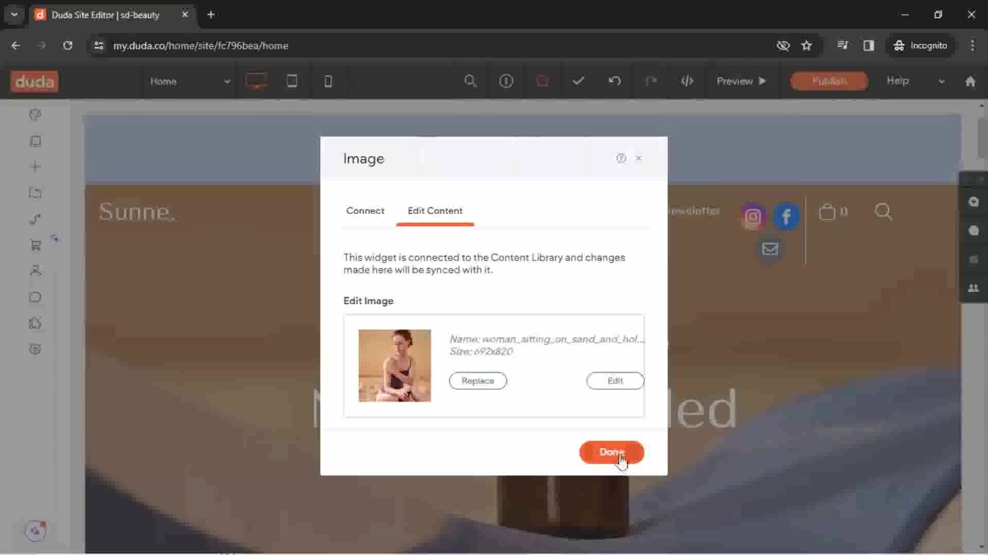Creating a website screenshot