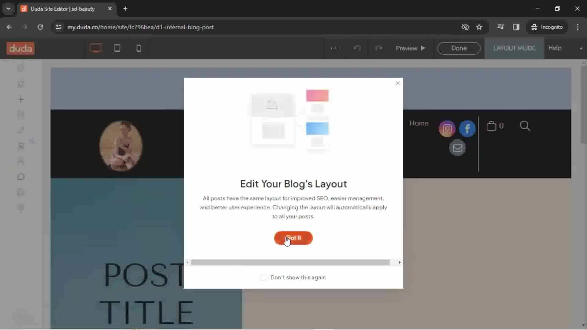 Creating a website screenshot