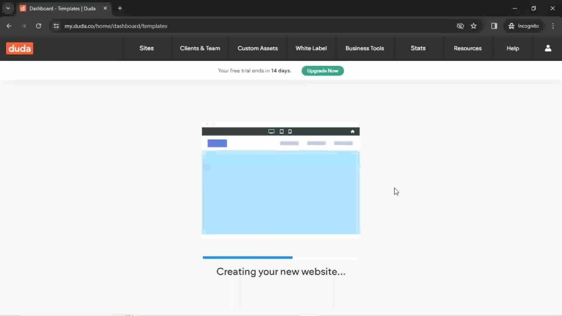 Creating a website screenshot