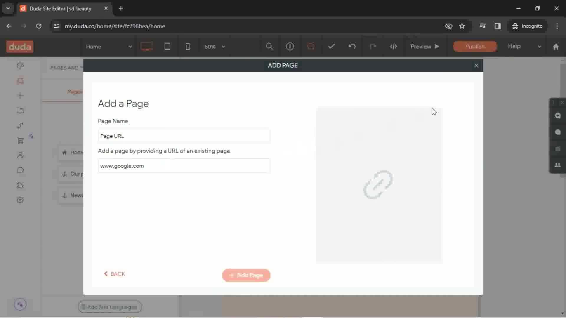 Creating a website screenshot
