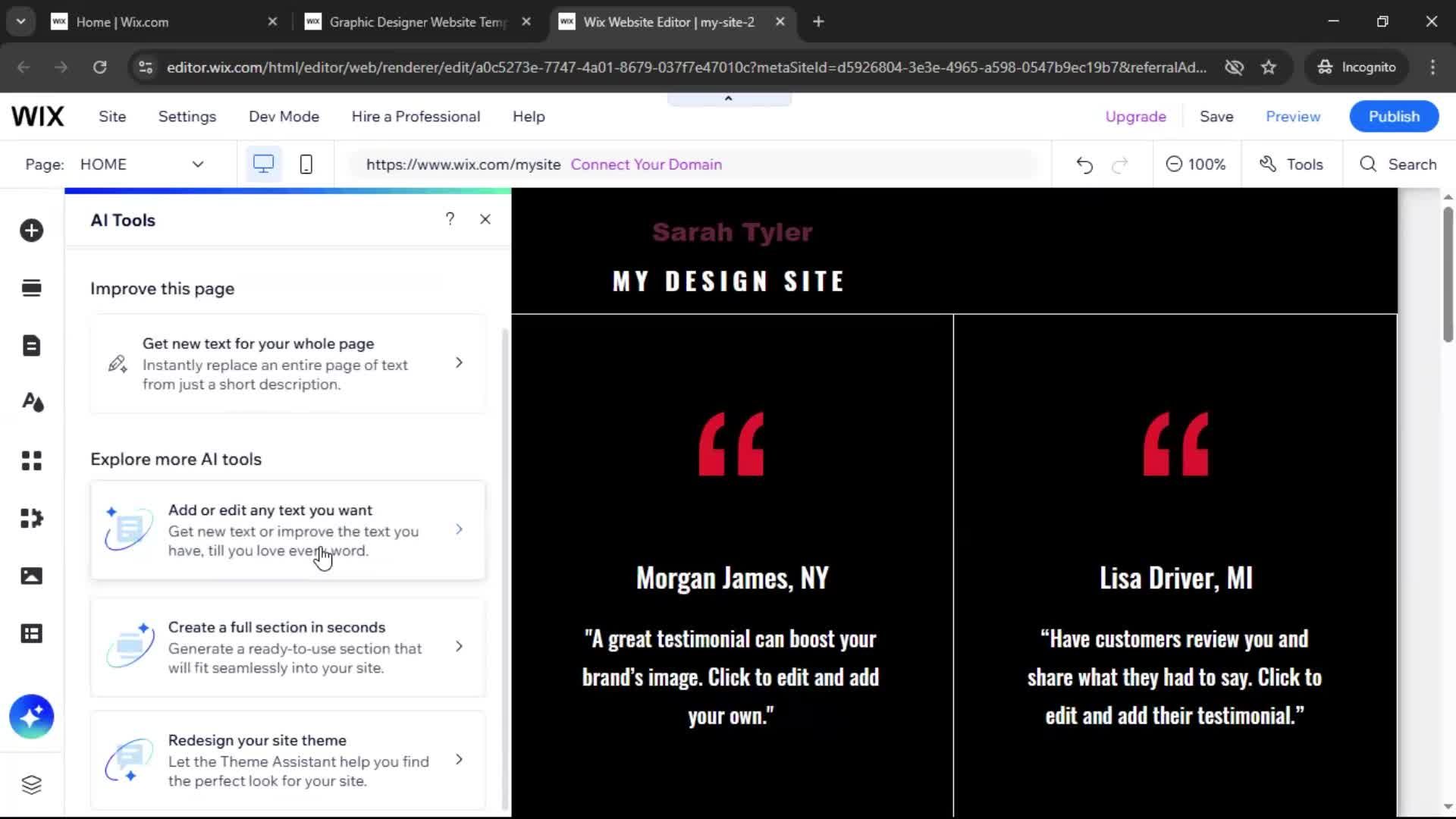 Creating a website on Wix video thumbnail