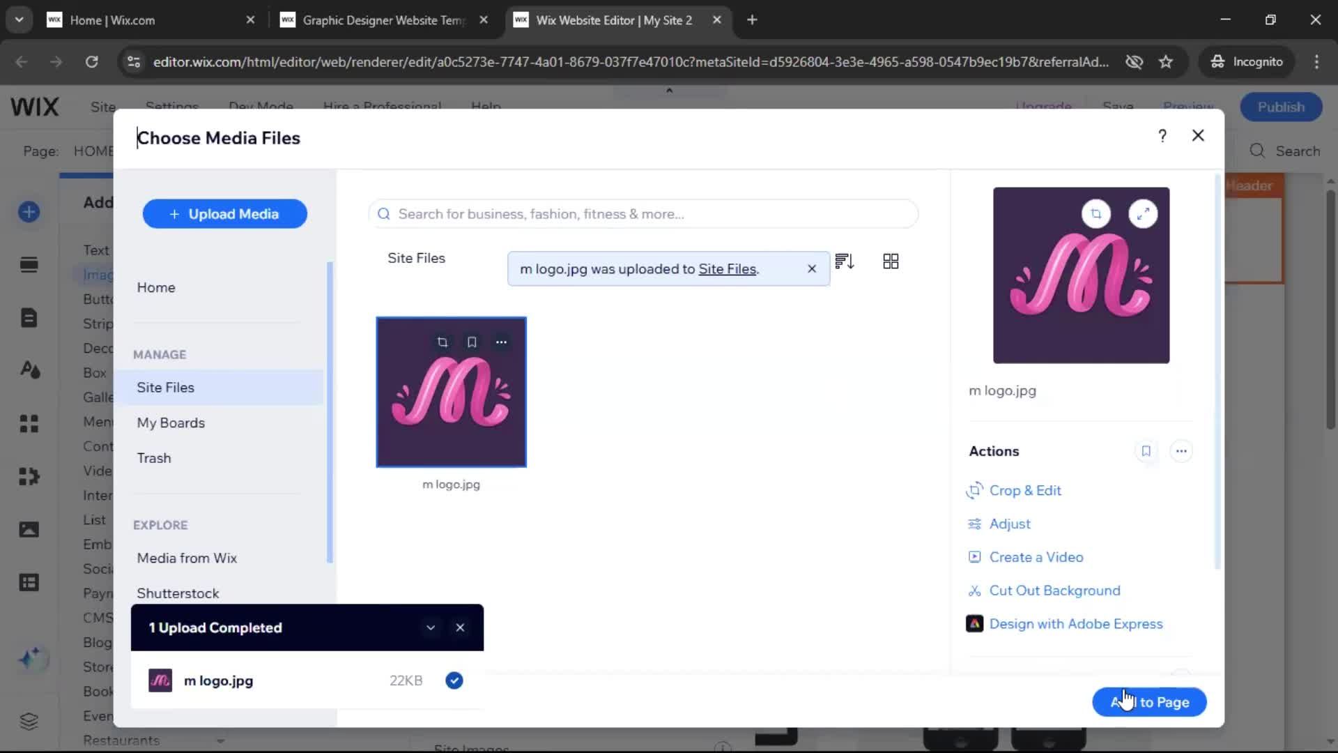 Creating a website screenshot