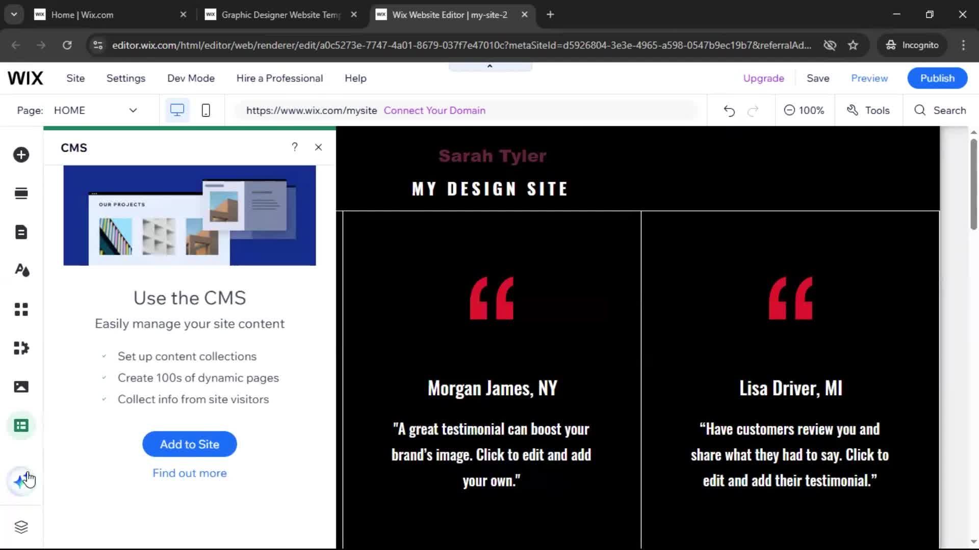 Creating a website screenshot