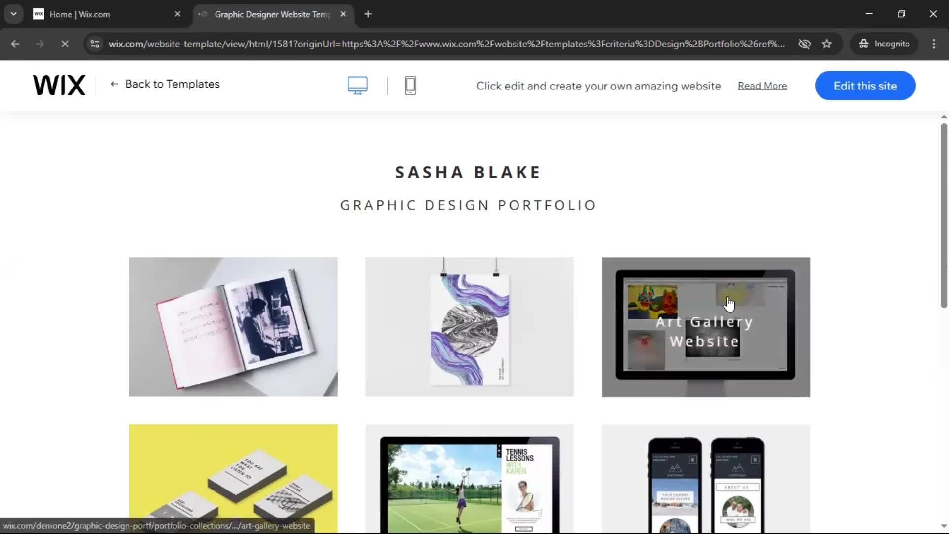 Creating a website screenshot