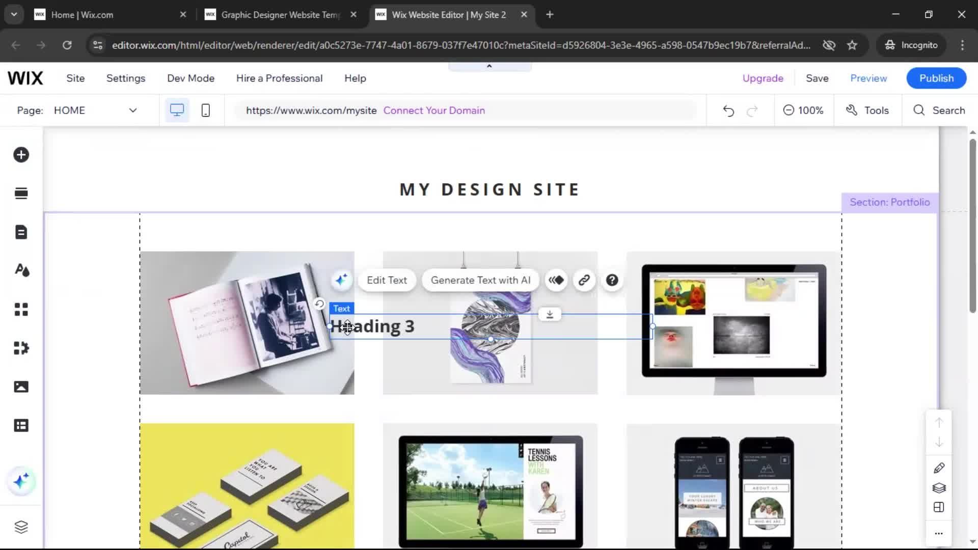 Creating a website screenshot