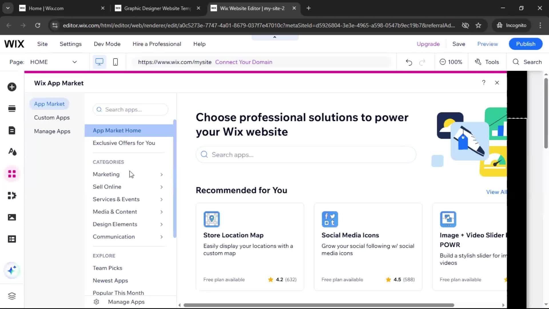Creating a website on Wix video thumbnail