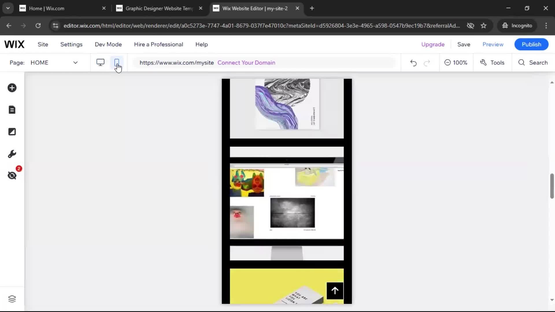 Creating a website screenshot