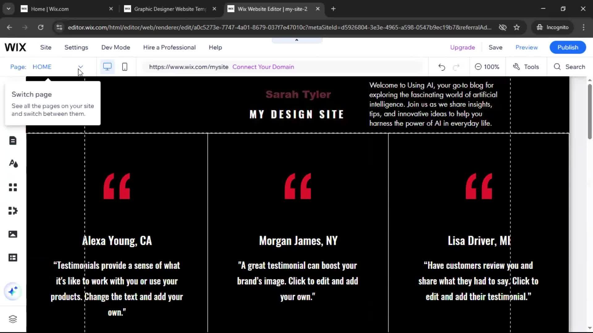 Creating a website screenshot