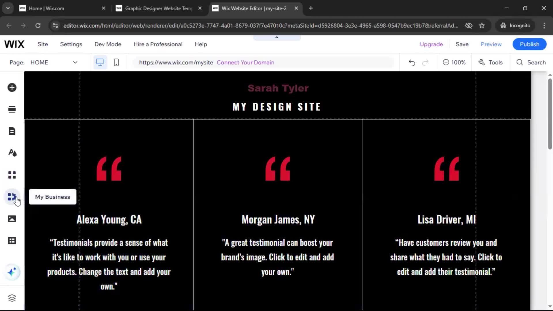 Creating a website screenshot