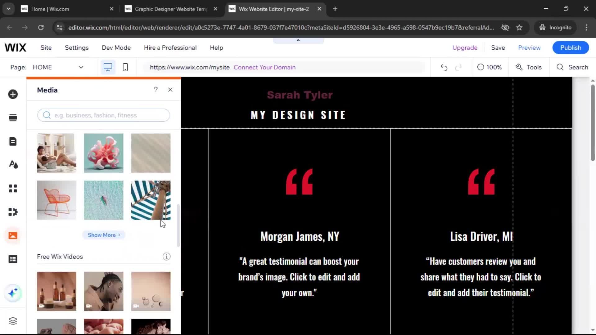 Creating a website screenshot