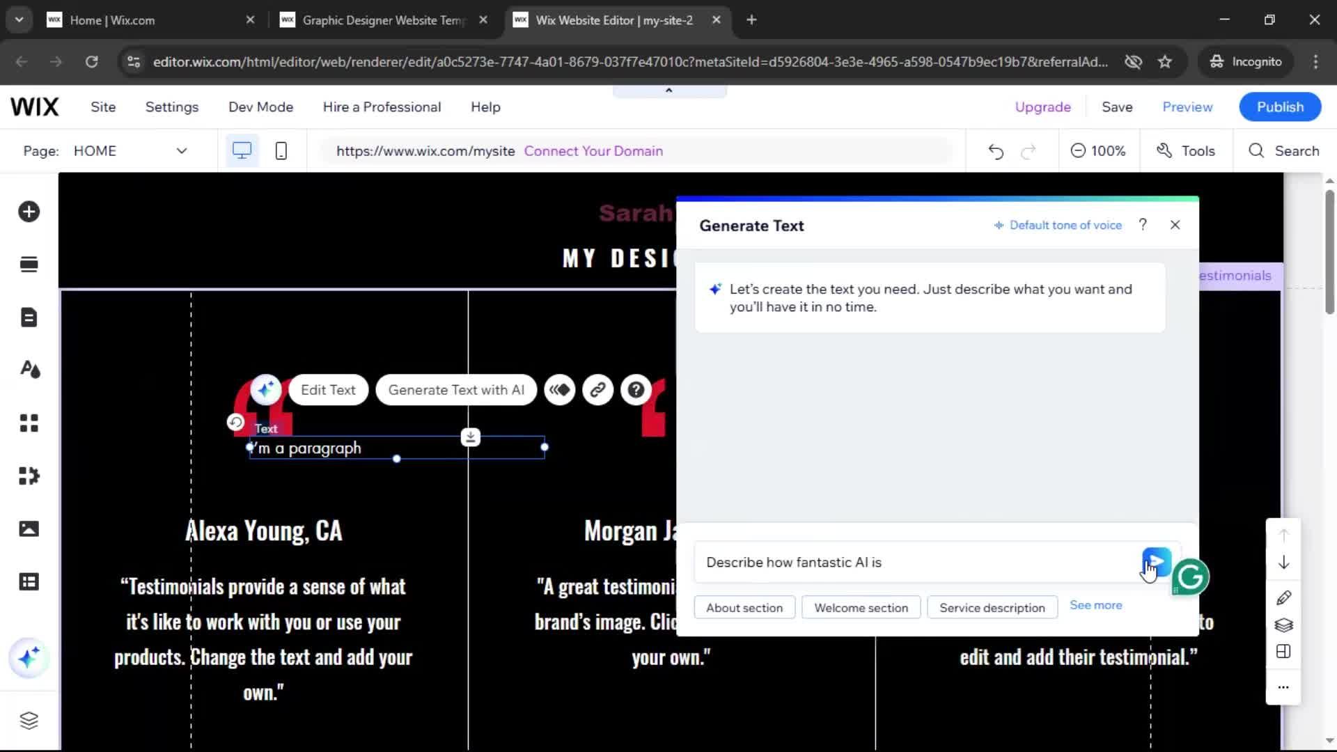 Creating a website screenshot