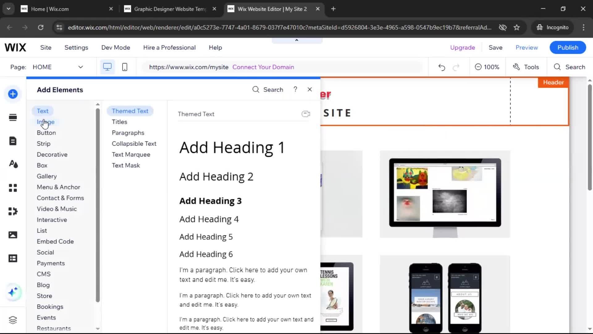 Creating a website on Wix video thumbnail