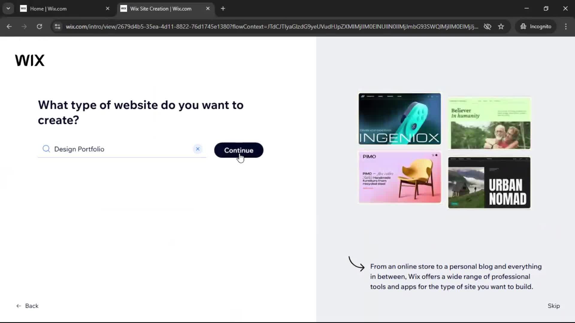 Creating a website screenshot